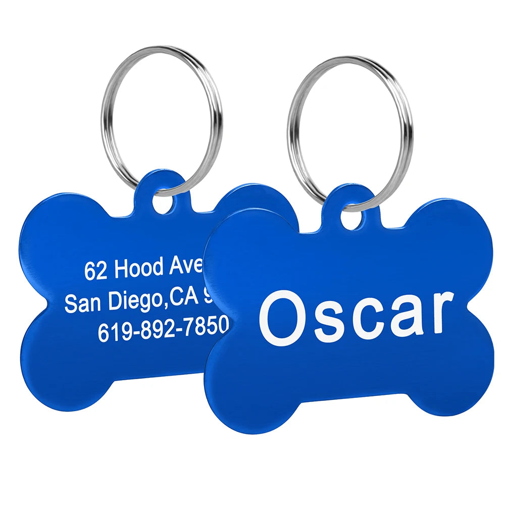 CopperCharm™ Dog Tag – Custom Engraved Nameplate for Dogs | Stylish Anti-Lost Collar Pendant