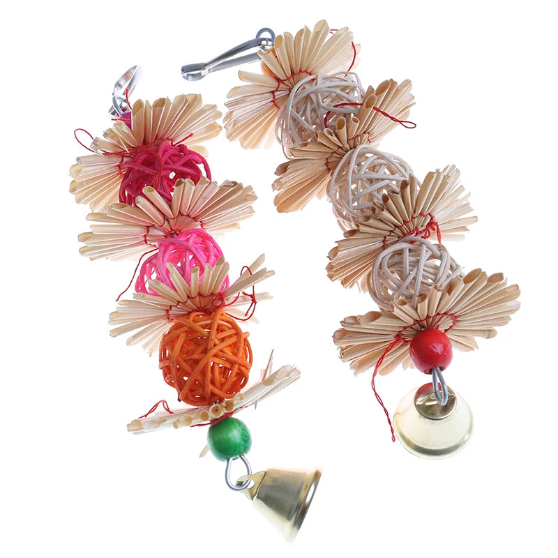 TinyTrail™ natural climbing platform and chew toy for parakeets, designed for bird play and cage enrichment.