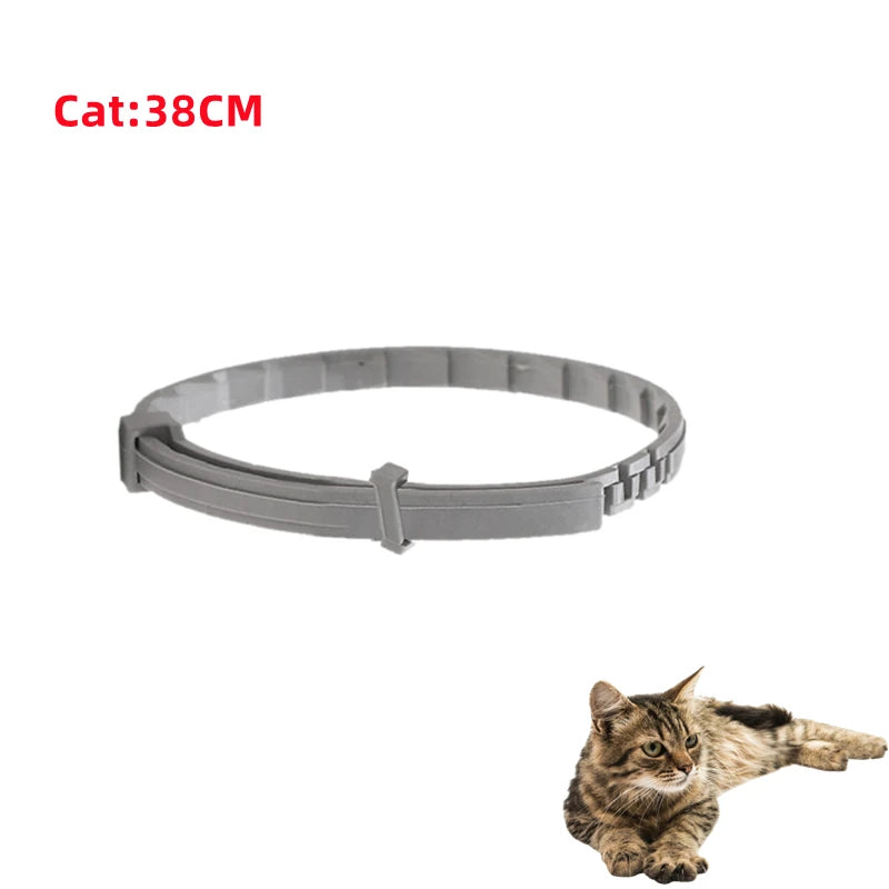 Adjustable PawProtect™ anti-flea and tick collar for pets, showcasing durable design and protective features.