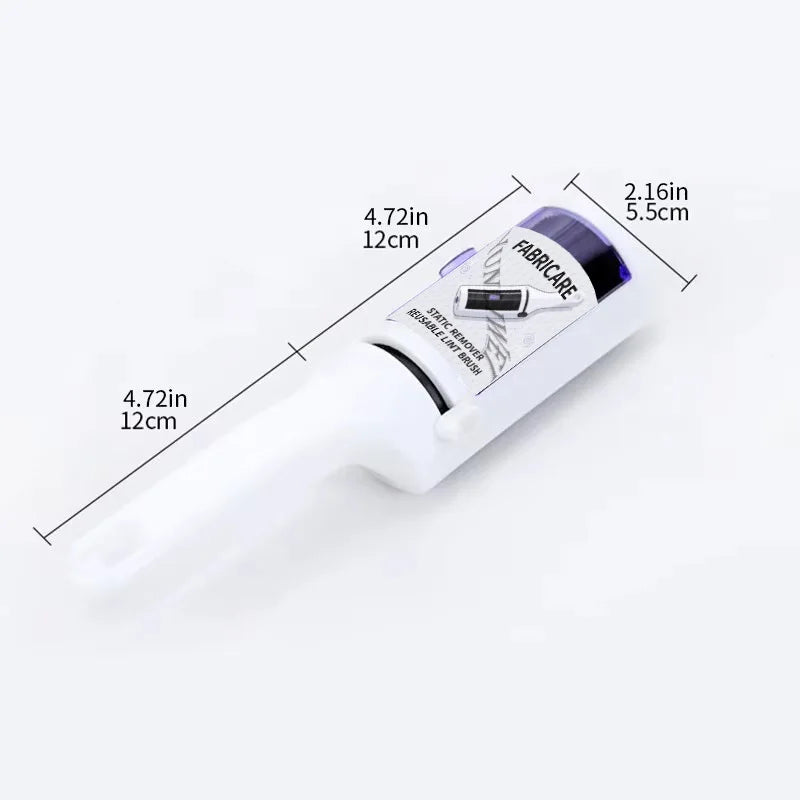 MagnaSpin™ 360° Electrostatic Fur Lifter by Petivo, showcasing a rotatable pet hair remover on clothing and upholstery.