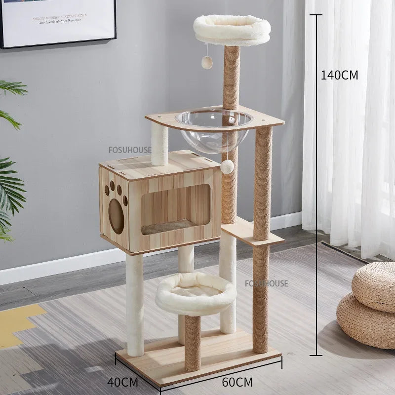 Petivo RoyalClimber™ Cat Tower – Multi-Level Cat Tree with Sisal Rope Scratching Posts & Paw Grinding Toy